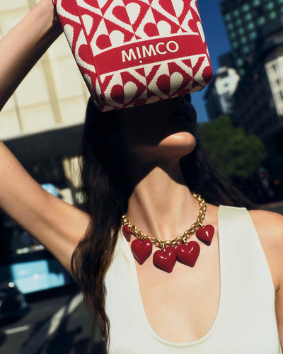 True Love Statement Necklace - Lipstick Red