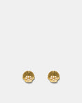 Shell Stud Earrings - Gold
