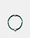 Bead Pearl Bracelet - Grass Green
