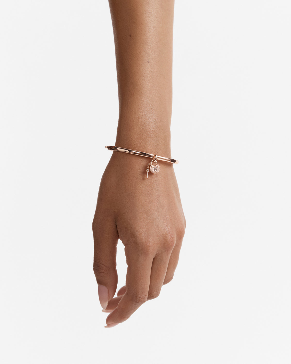 Lockette Bangle - Rose Gold