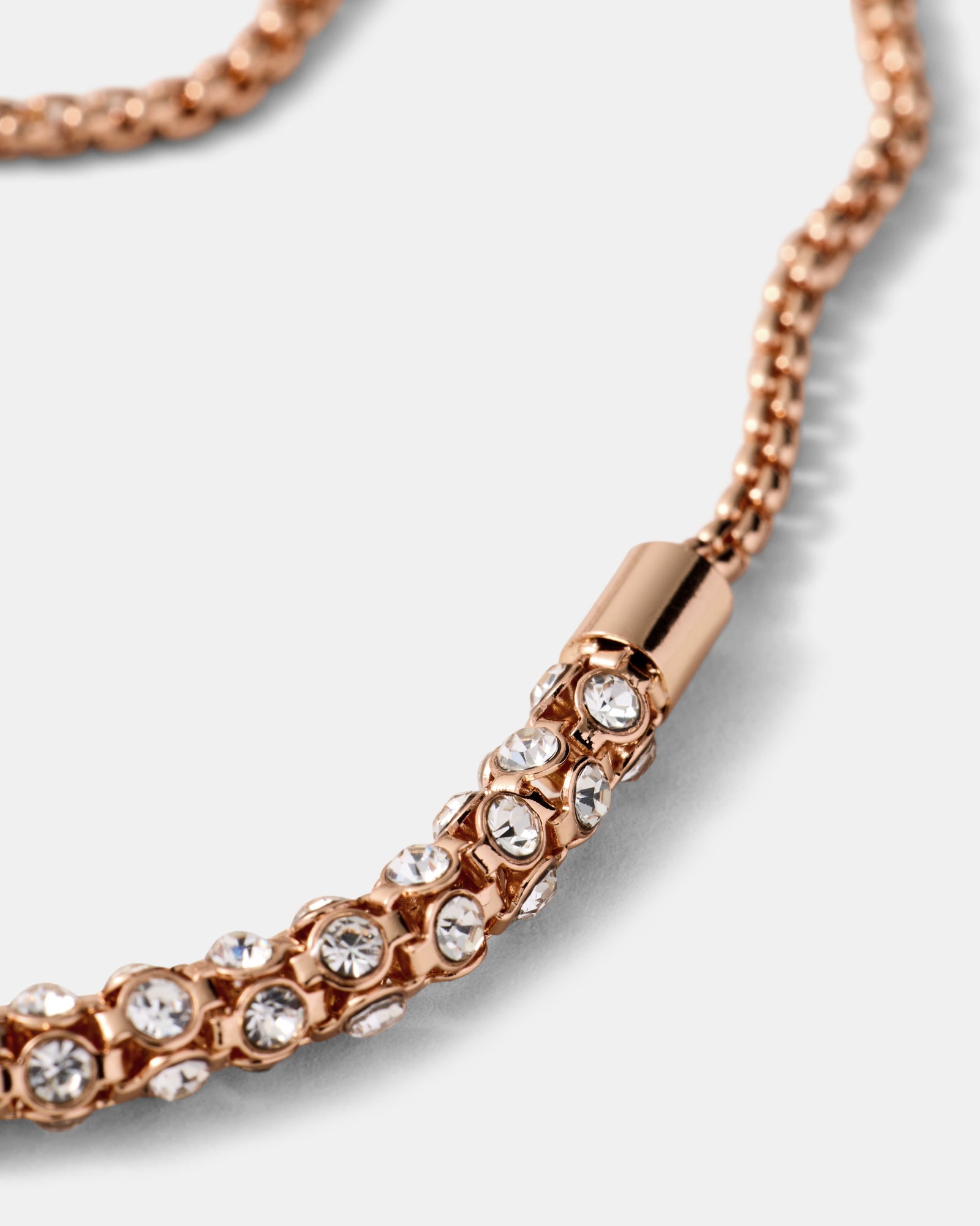 Dazzle Toggle Bracelet - Rose Gold