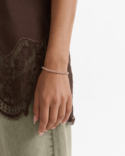 Dazzle Toggle Bracelet - Rose Gold