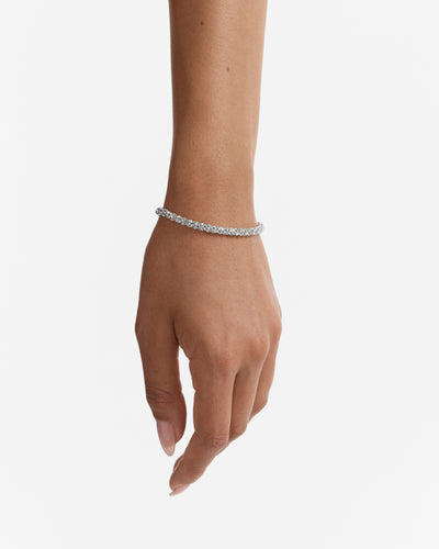 Dazzle Toggle Bracelet - Silver