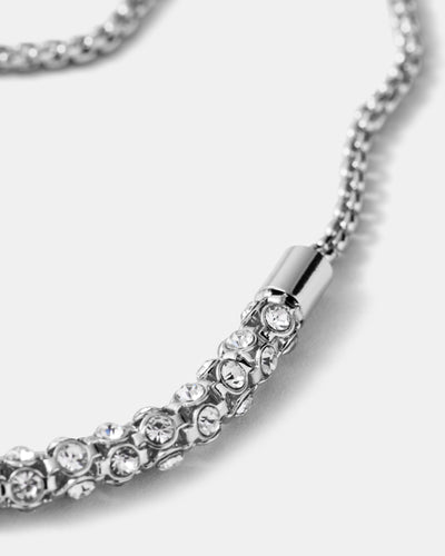 Dazzle Toggle Bracelet - Silver