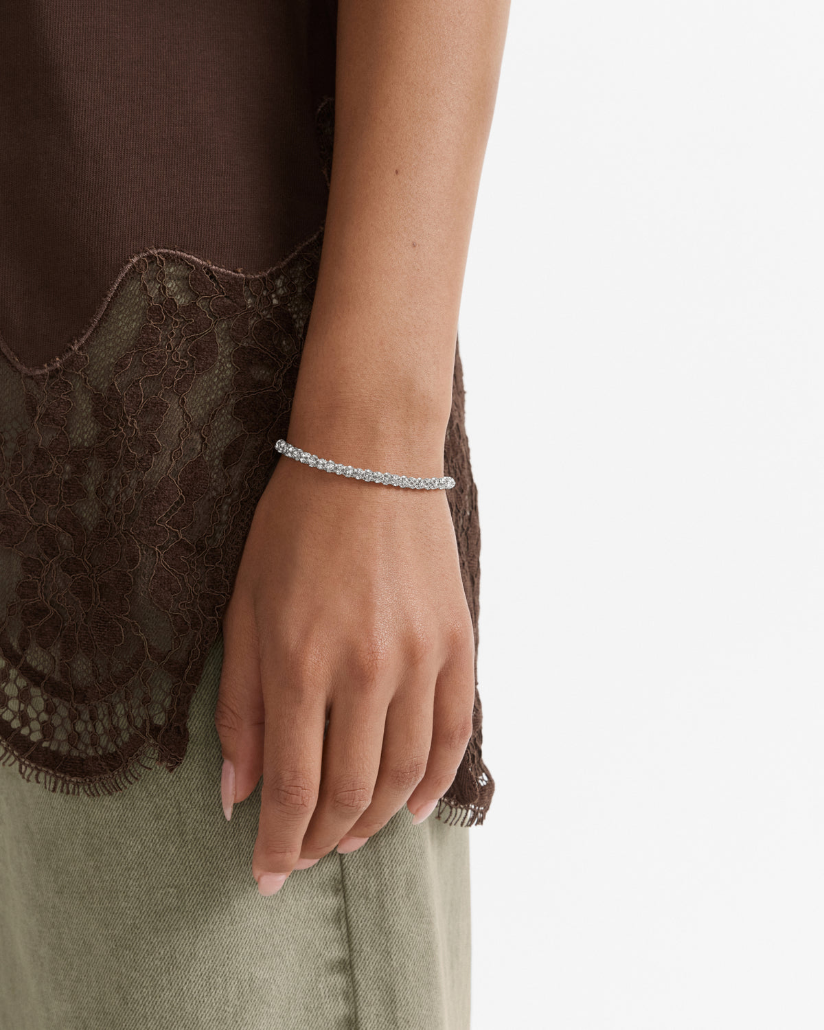 Dazzle Toggle Bracelet - Silver