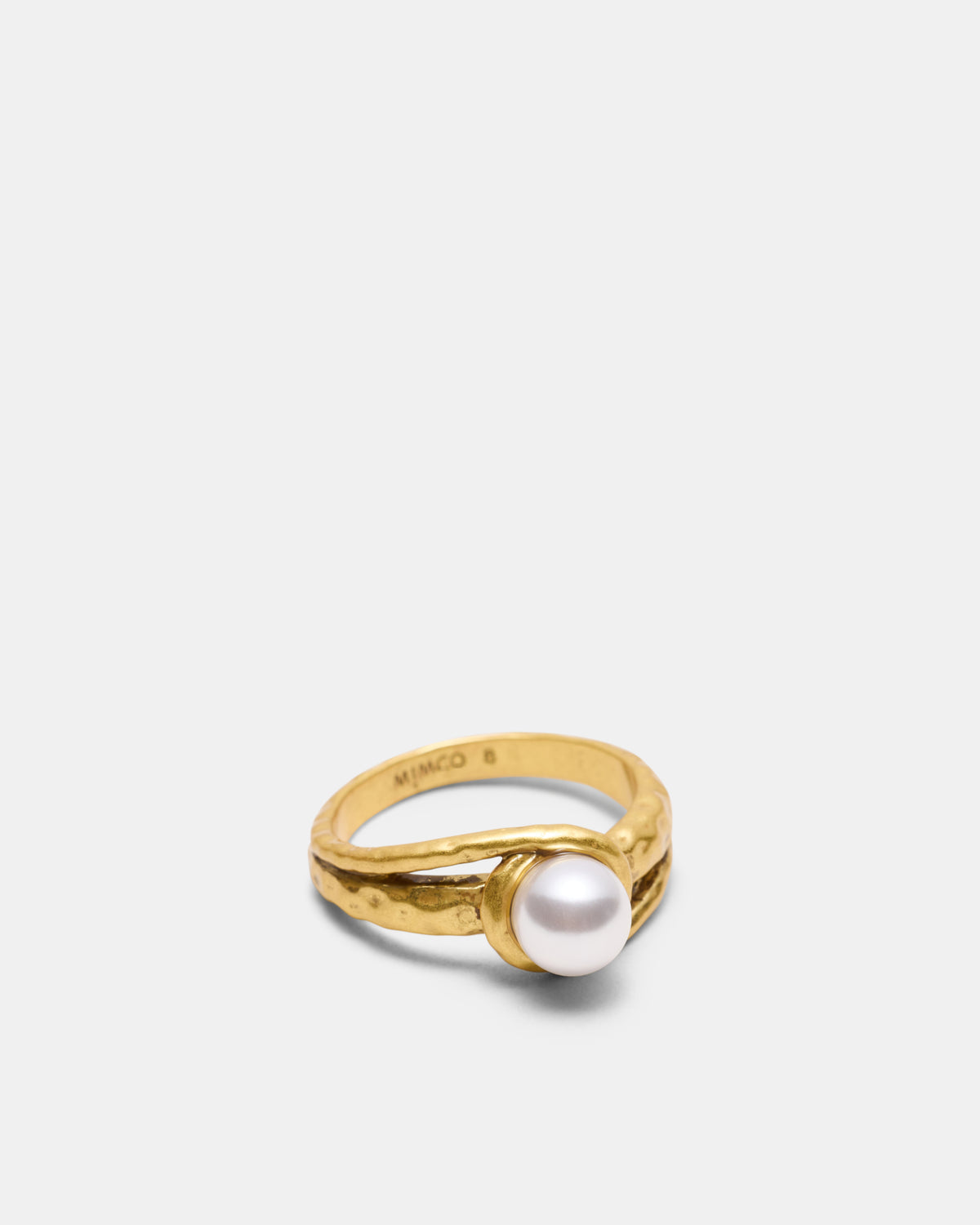 Forge Pearl Ring - Gold