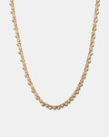 Hearted Chain Necklace - Gold