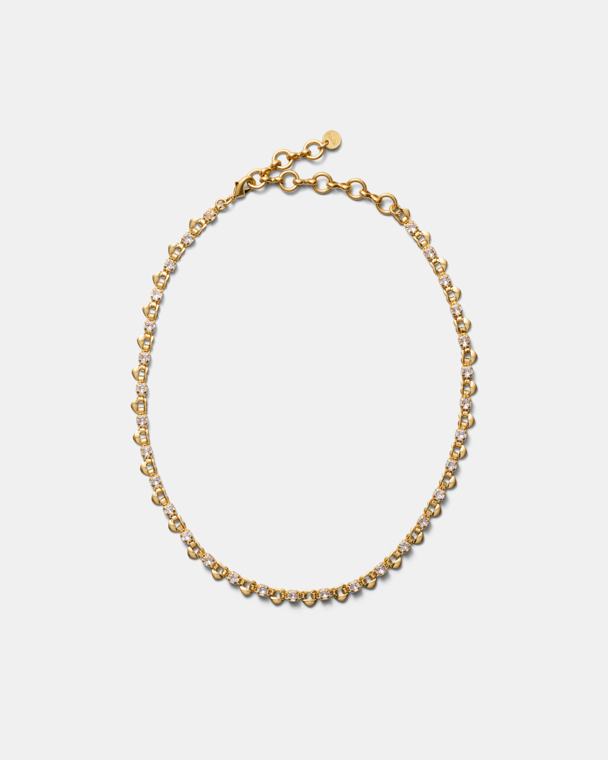 Hearted Chain Necklace - Gold