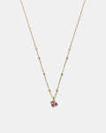 Petite Cherry Necklace - Lipstick Red