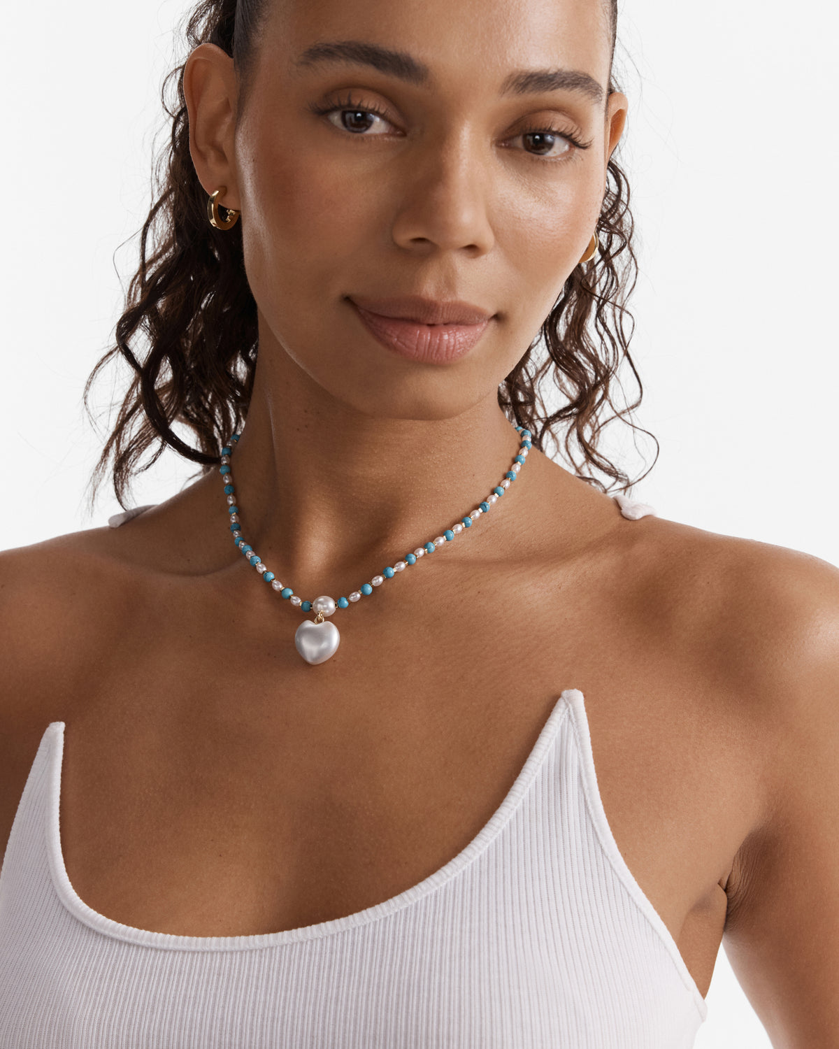 Heart And Seek Necklace - Turquoise