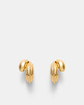 Deux Hoop Earrings - Gold