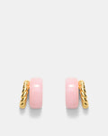 Magie Double Hoop Earrings - Petal