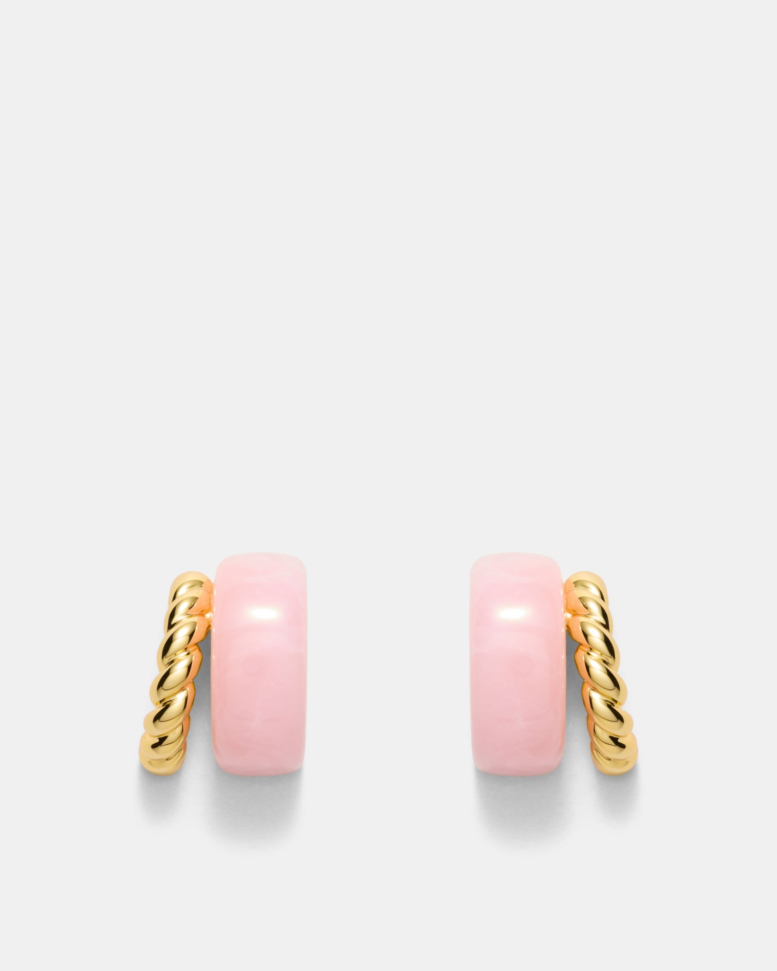 Magie Double Hoop Earrings - Petal