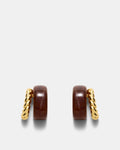 Magie Double Hoop Earrings - TOFFEE