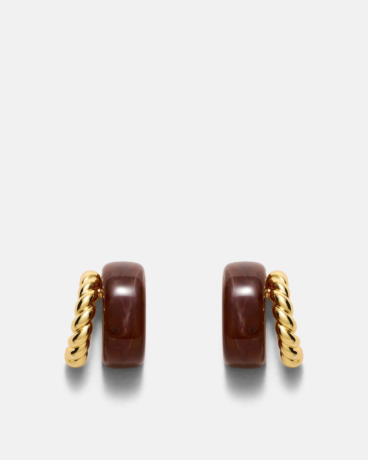Magie Double Hoop Earrings - TOFFEE