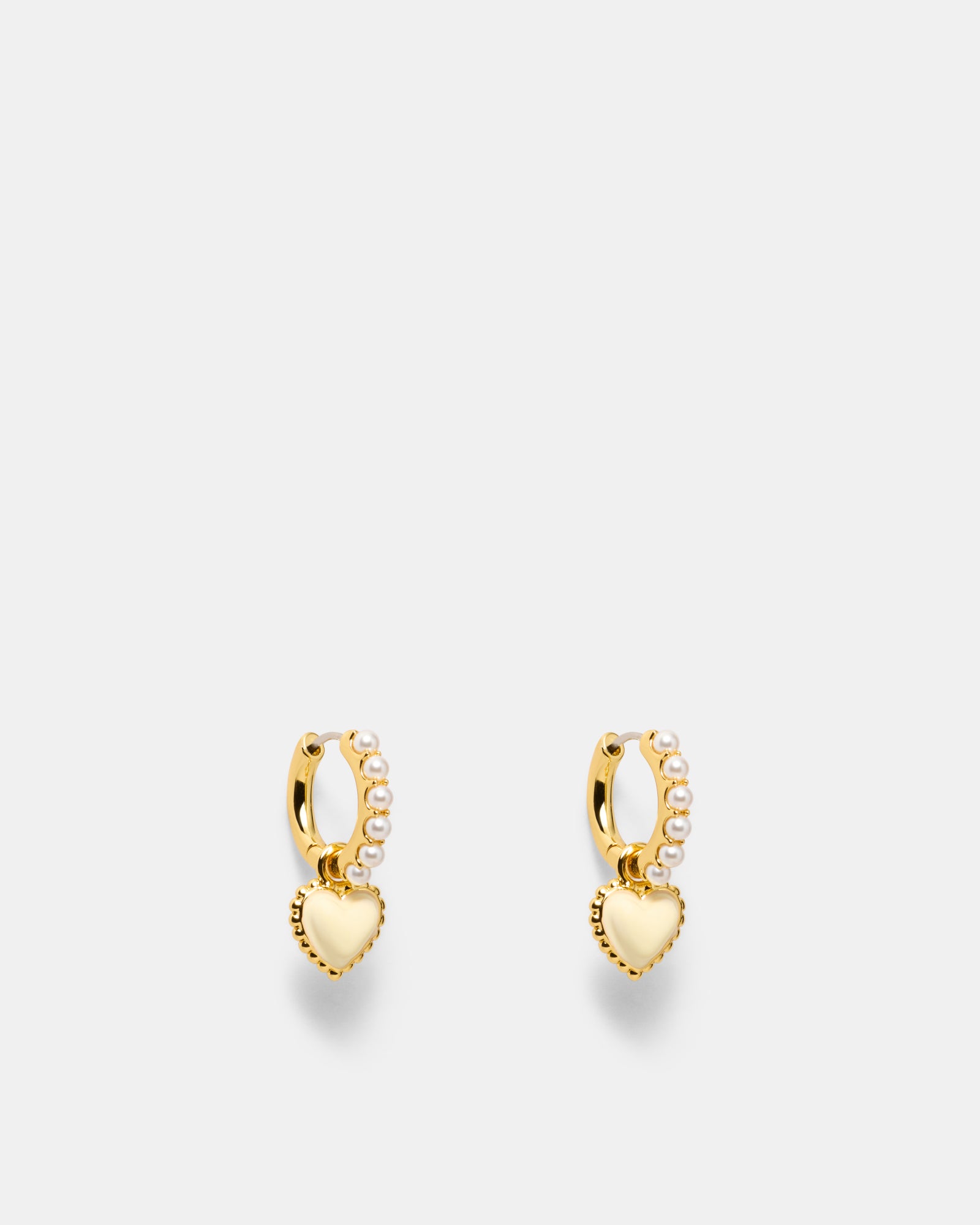 En Pointe Hoop Earrings - Buttermilk