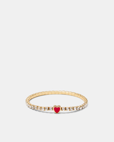 Lover Heart Bracelet - Lipstick Red