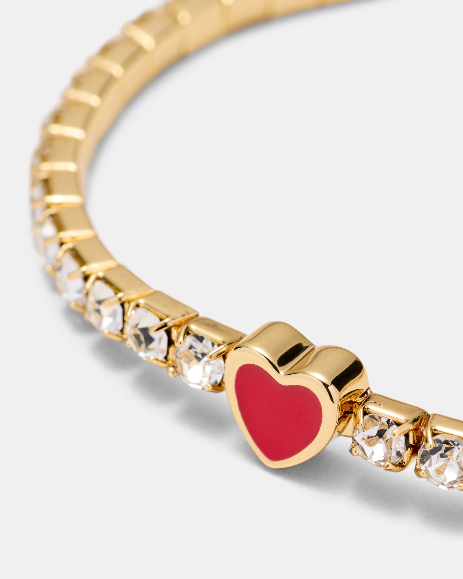 Lover Heart Bracelet - Lipstick Red