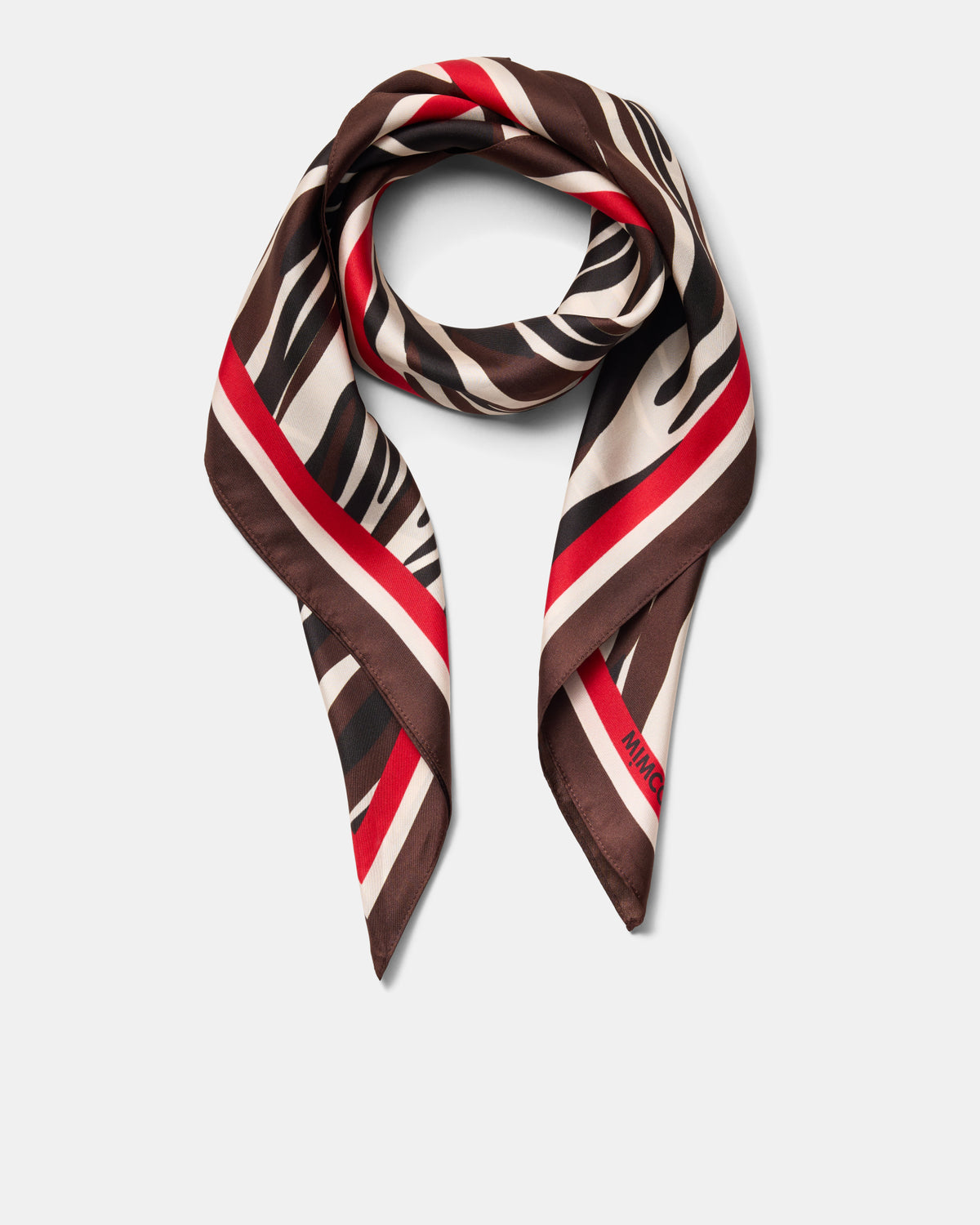Duo Zebra Large Scarf - Chocolate