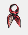In Love Square Scarf - Lipstick Red