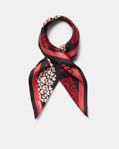 In Love Square Scarf - Lipstick Red