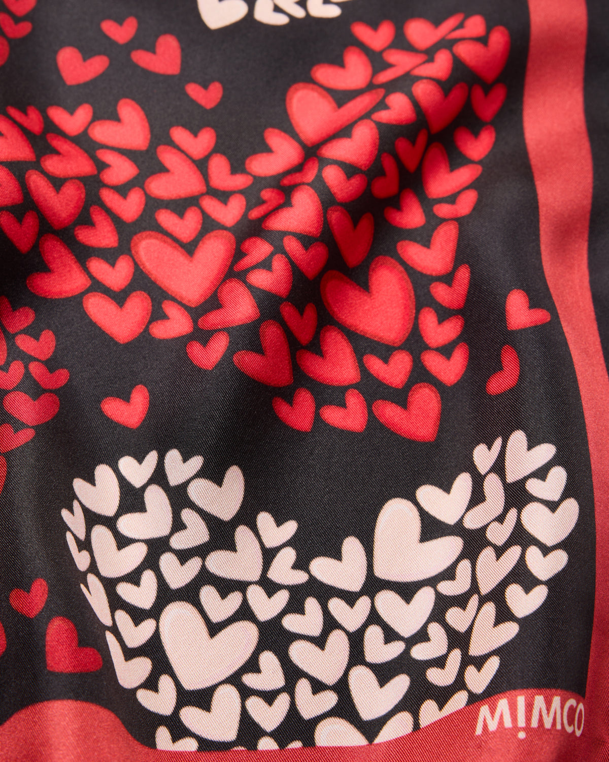 In Love Square Scarf - Lipstick Red