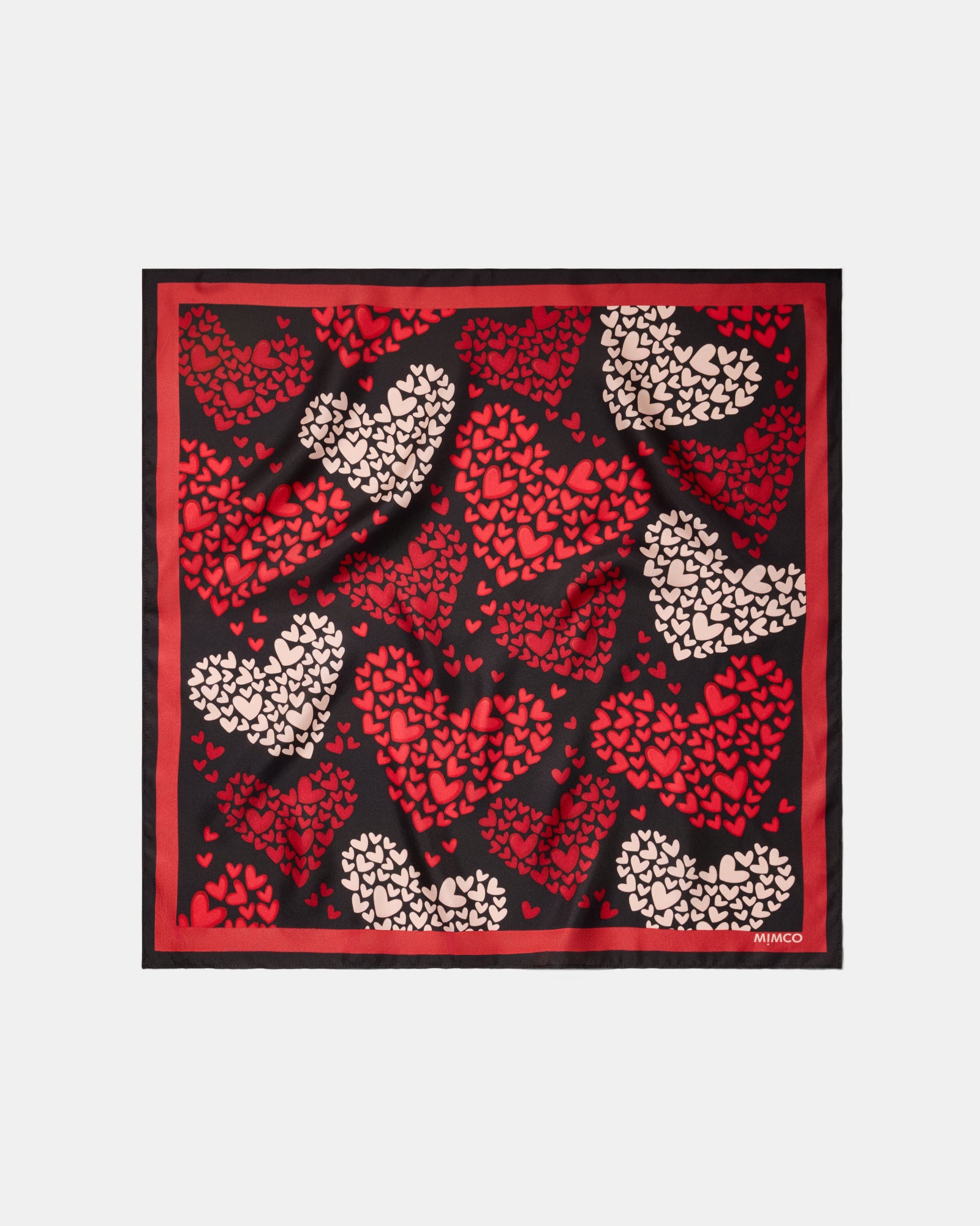 In Love Square Scarf - Lipstick Red