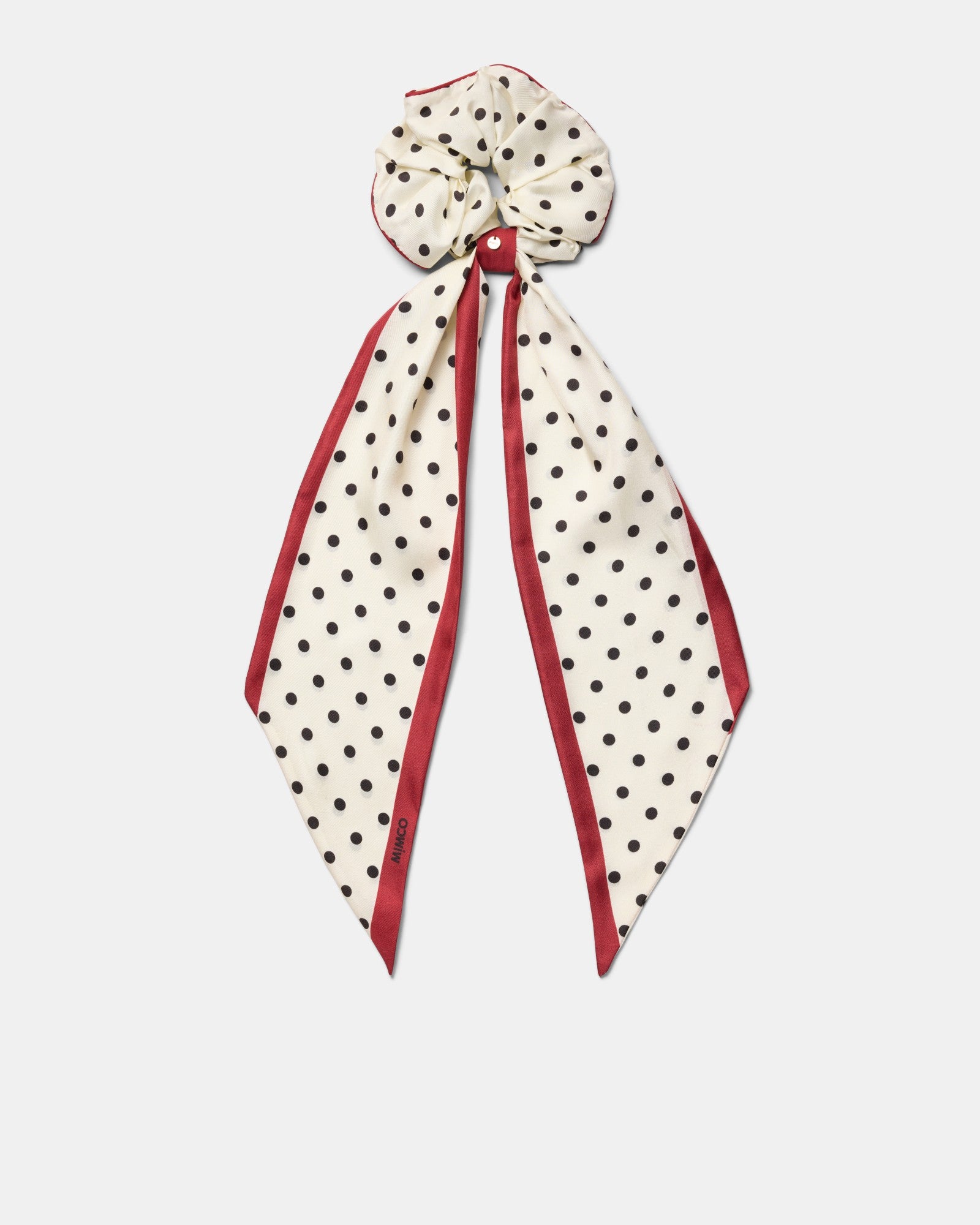 Spotted Scrunchie - Black White