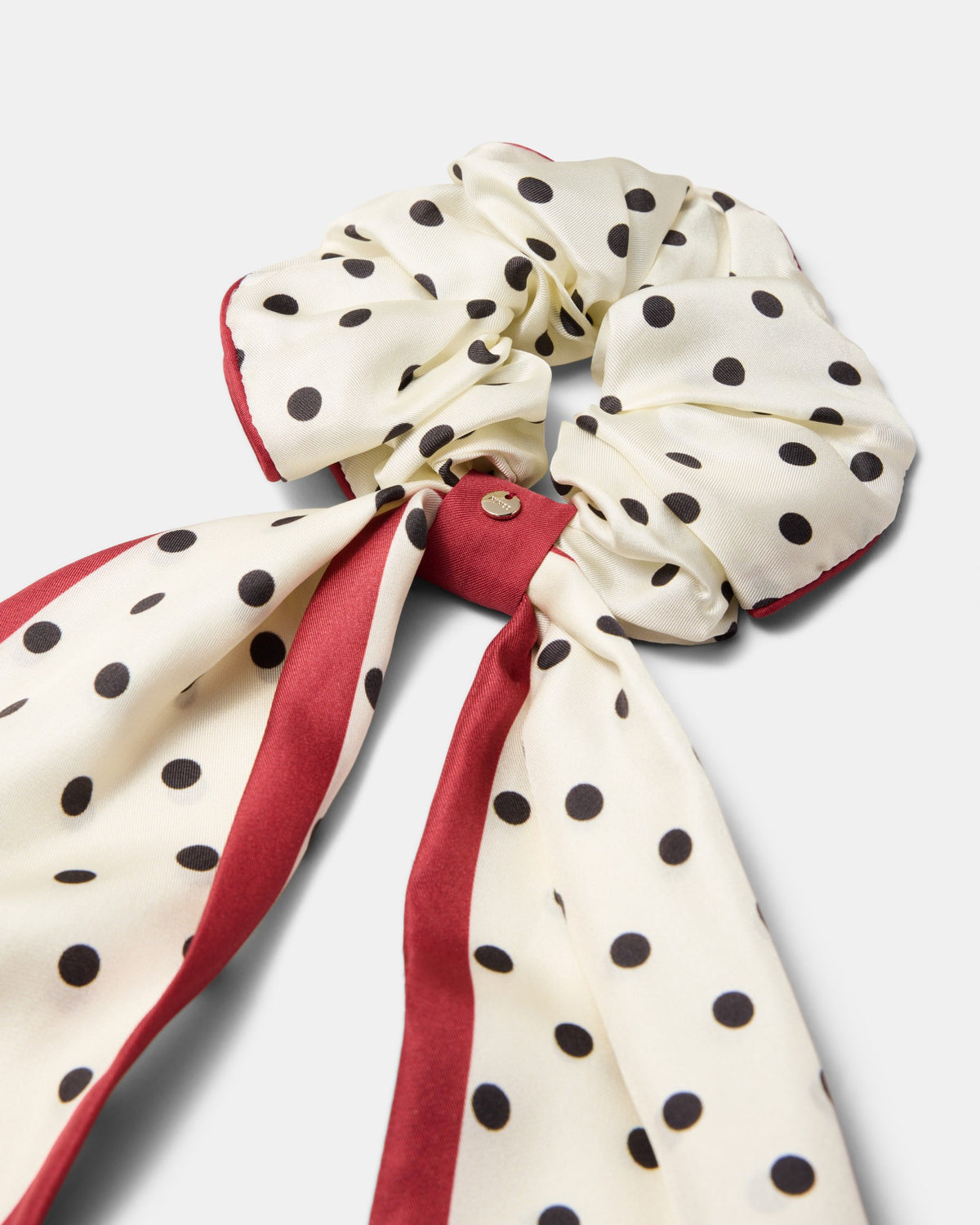 Spotted Scrunchie - Black White