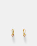 Amour Charm Hoop Earrings - Ballet