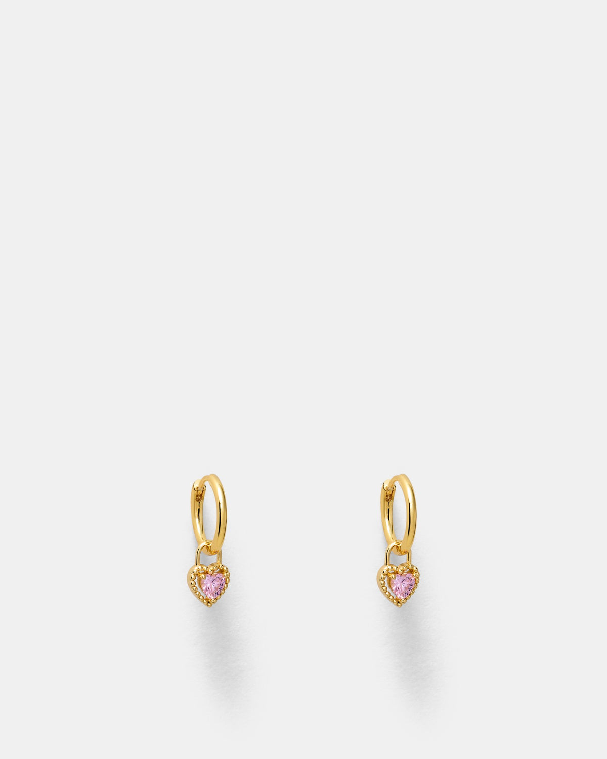 Amour Charm Hoop Earrings - Ballet