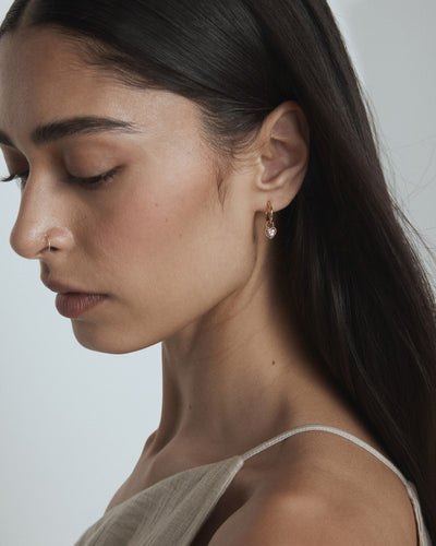 Amour Charm Hoop Earrings - Ballet