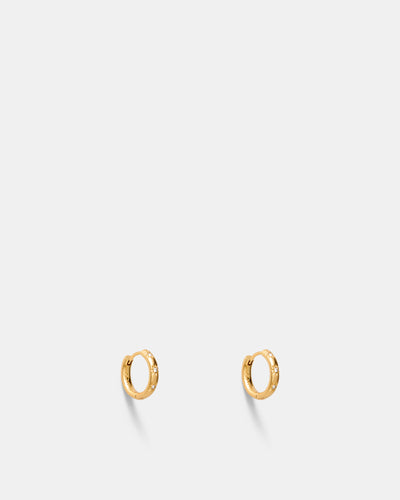 Lace Heart Hoop Earrings - Lipstick Red