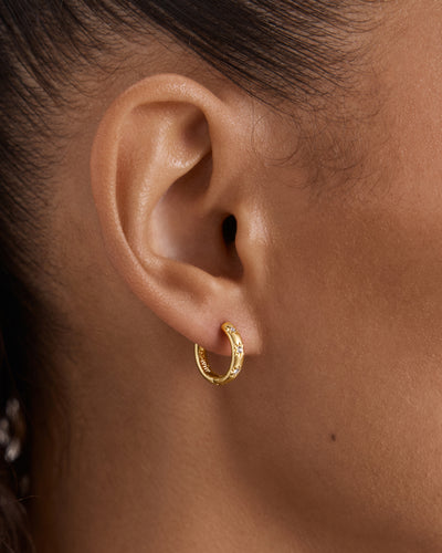 Lace Heart Hoop Earrings - Ballet
