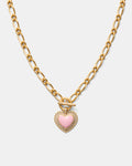 Lace Heart Necklace - Ballet