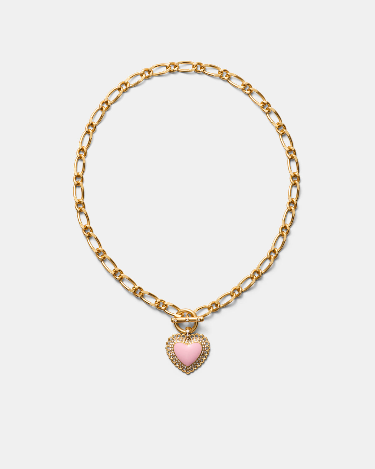 Lace Heart Necklace - Ballet