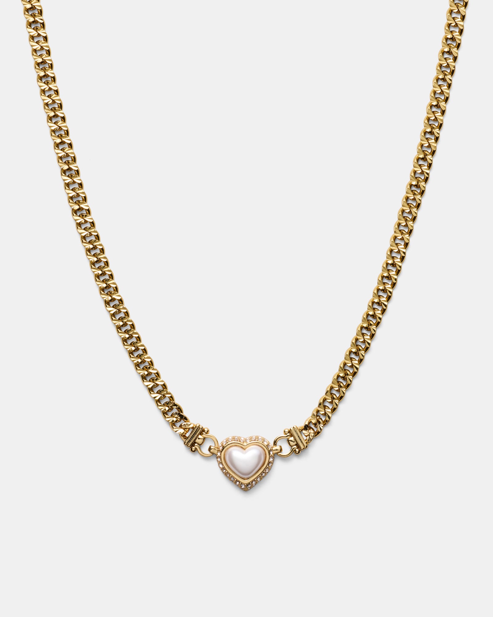 Relic Heart Necklace - Pearl