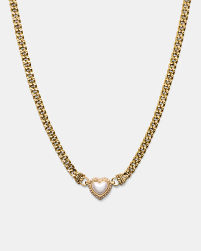 Relic Heart Necklace - Pearl
