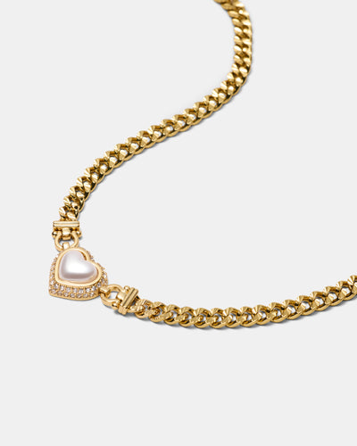 Relic Heart Necklace - Pearl