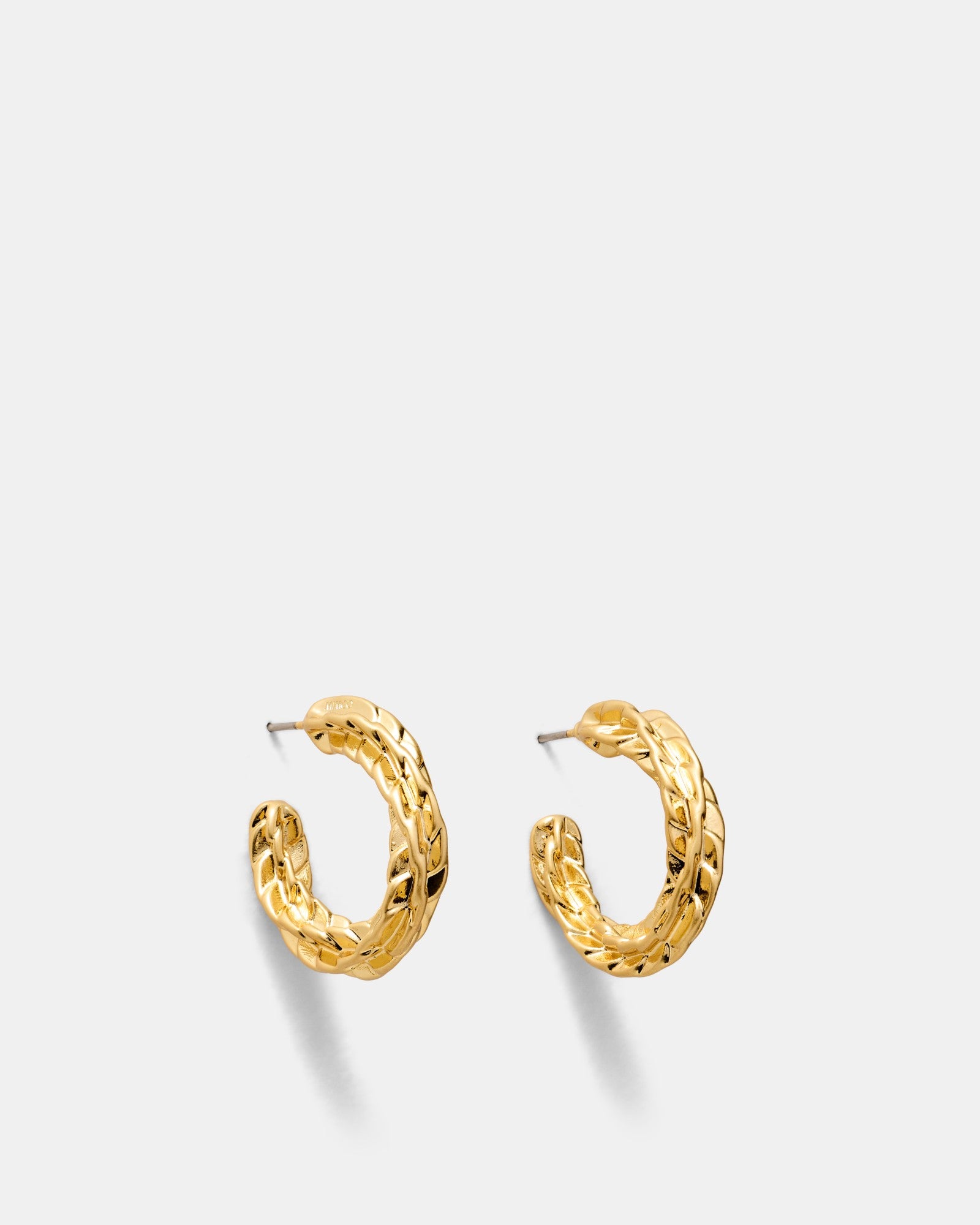 Fasten Hoop Earrings - Gold