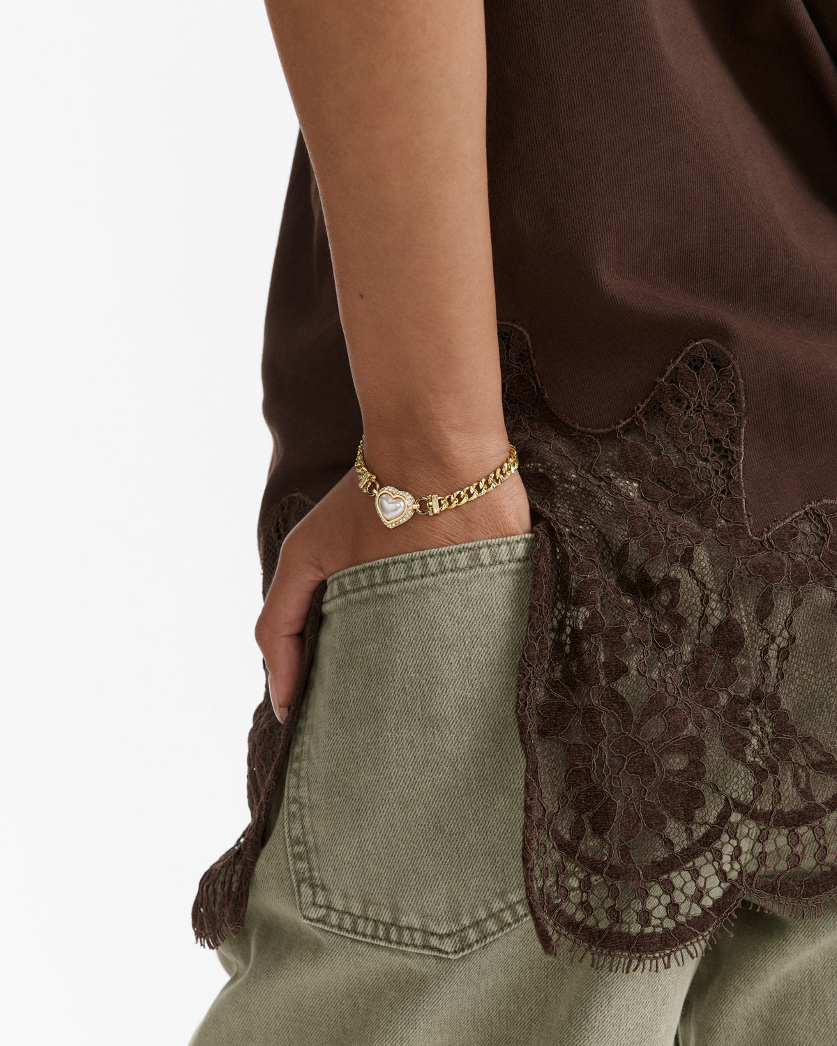 Relic Heart Bracelet - Pearl