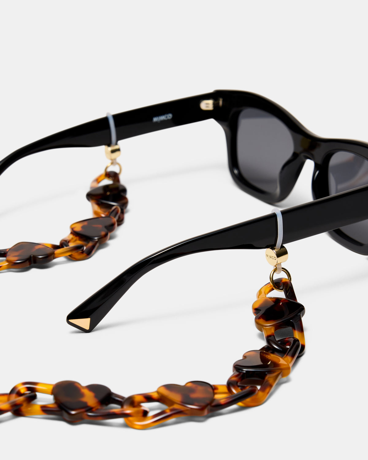Hearted Sunglasses Chain - Tort