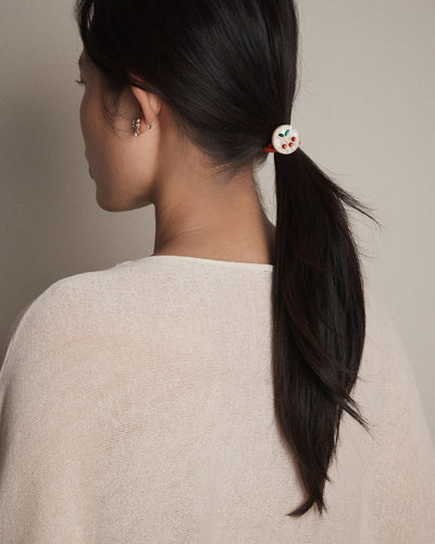 Cherry In Hair Tie - Red