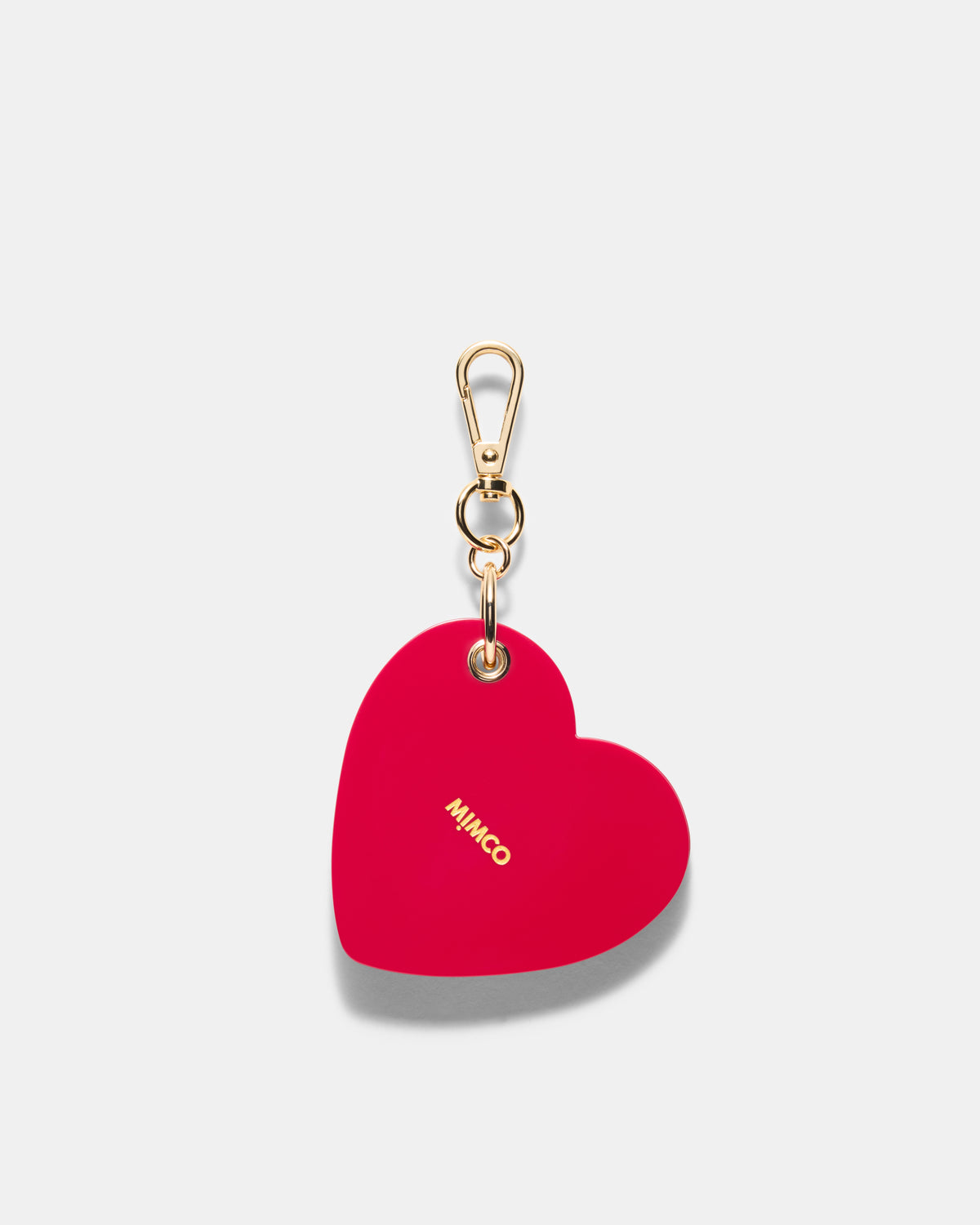 Heart Hair Comb Mirror - Lipstick Red