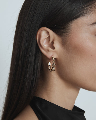 So Ornate Hoop Earrings - TOFFEE