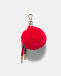 Fluffy Knot Bag Charm - Lipstick Red