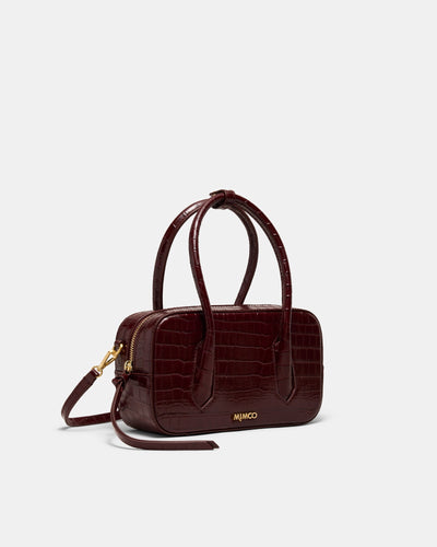 Jolene Mini Bowler Bag - Cherry