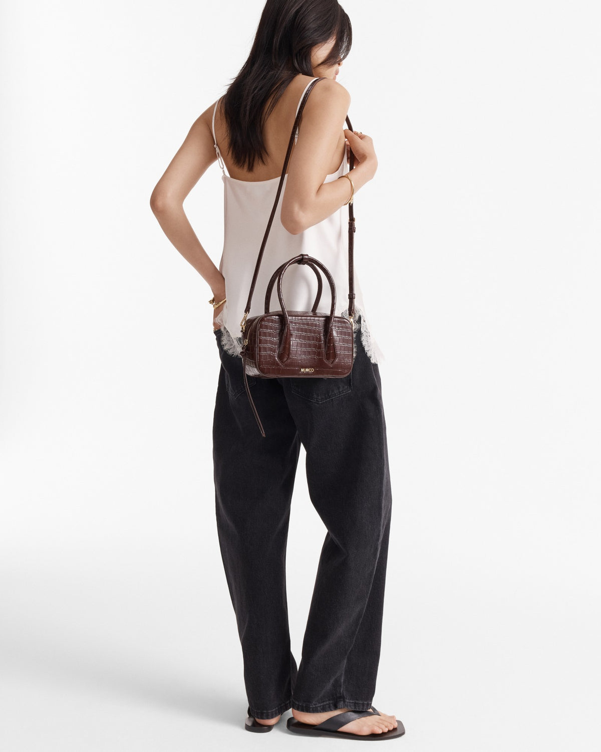 Jolene Mini Bowler Bag - Cherry