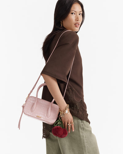 Jolene Mini Bowler Bag - Pink Dust