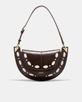 Dolly Studded Shoulder Bag - Brandy